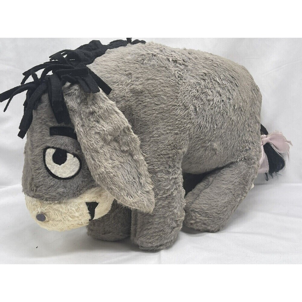 RARE VINTAGE DISNEY EEYORE FELT COLLECTIBLE STUFFED ANIMAL TOY 15”